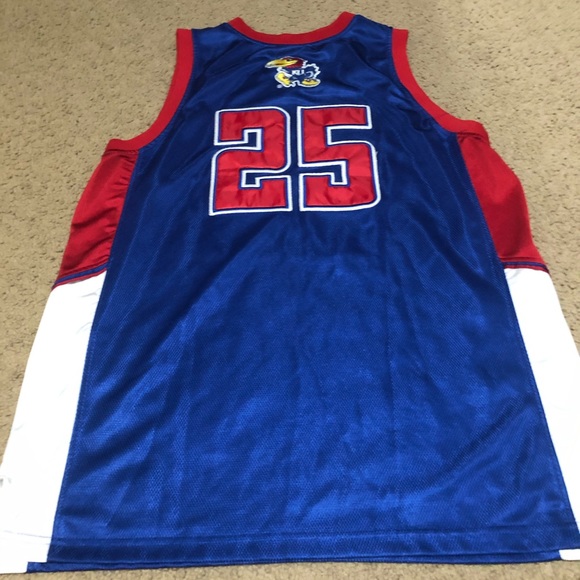 NCAA Kansas Jayhawks #25 Color Blue Size Large - Picture 5 of 7